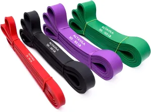 Altavila Resistance Bands for Working Out  Strength and Mobility Pull Up Assistance Bands Set for Women, Men  Heavy, Thick & Long Exercise Resistance Training Band -Legs Glutes Workout