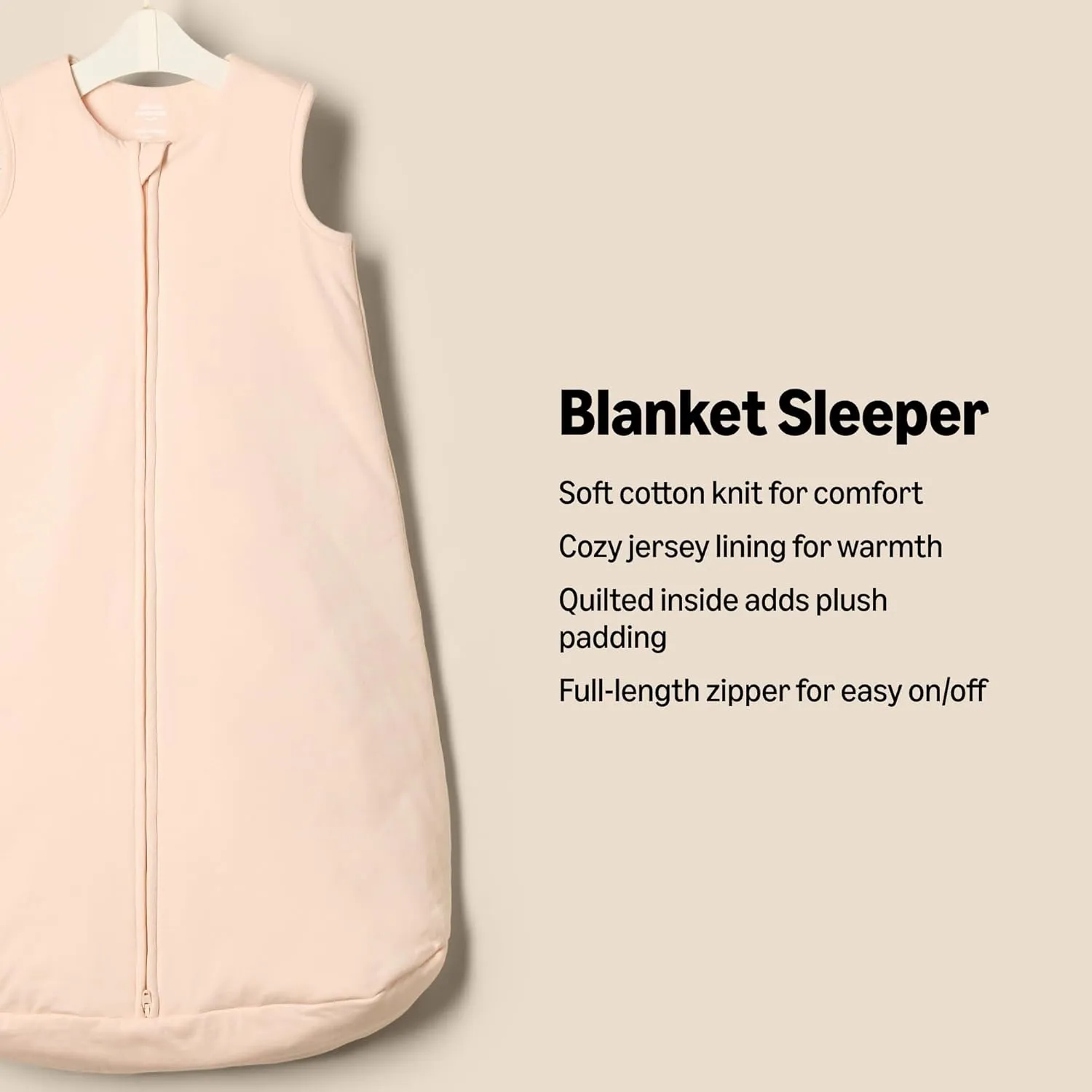 Amazon Essentials unisex-baby Cotton Sleep Sack, Wearable Blanket