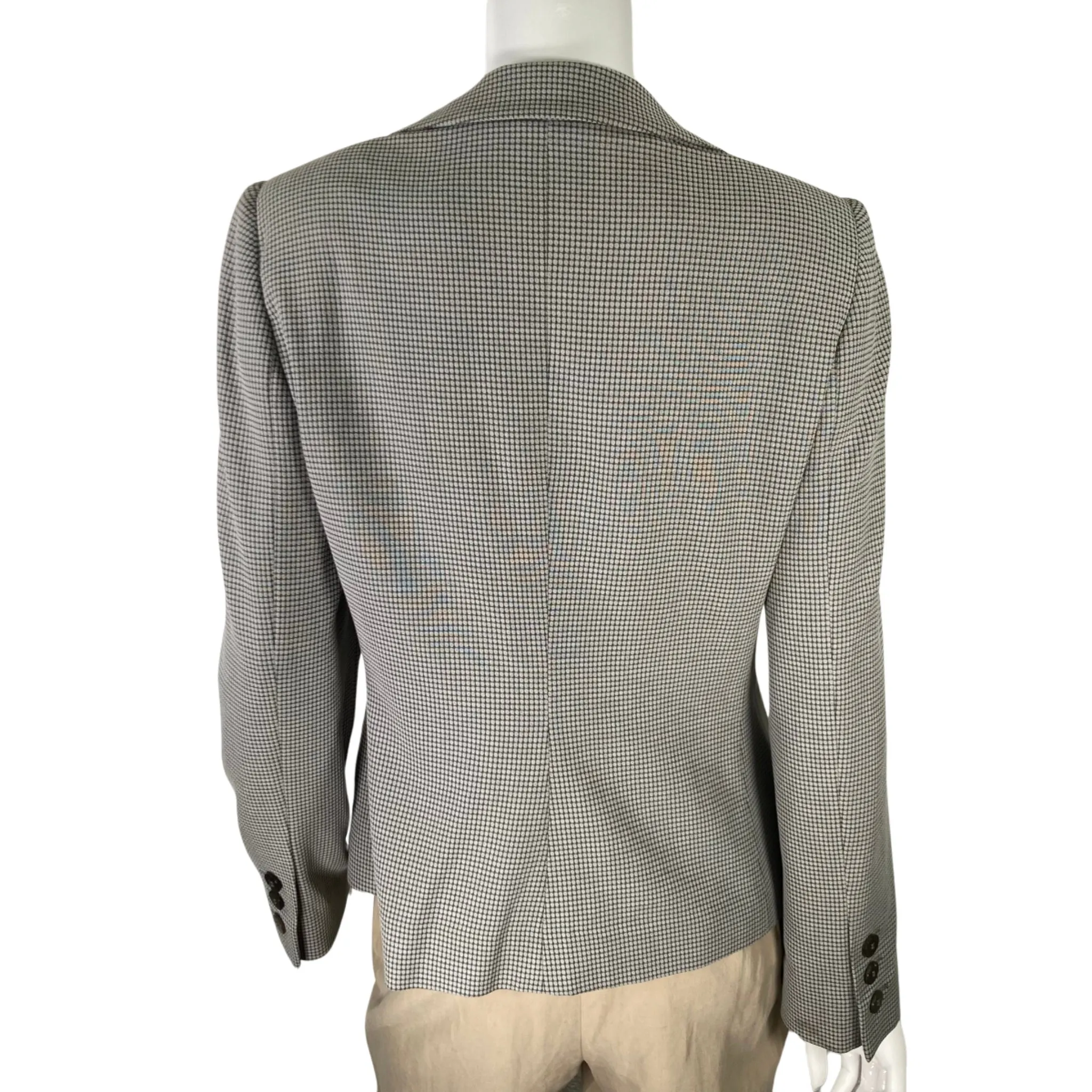 Armani Collezioni Vintage Gray Scoop Collar Blazer