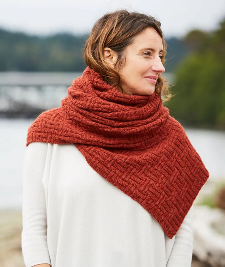Big & Bigger Basketweave Wrap Pattern