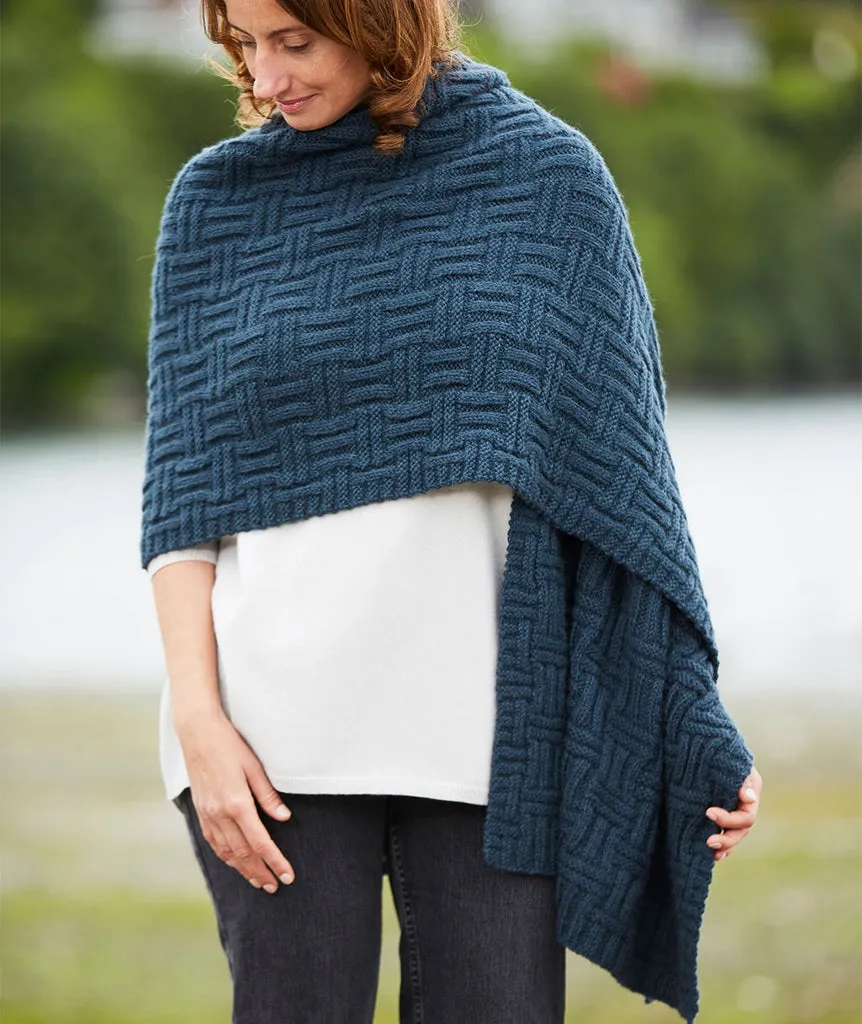 Big & Bigger Basketweave Wrap Pattern