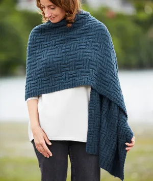 Big & Bigger Basketweave Wrap Pattern