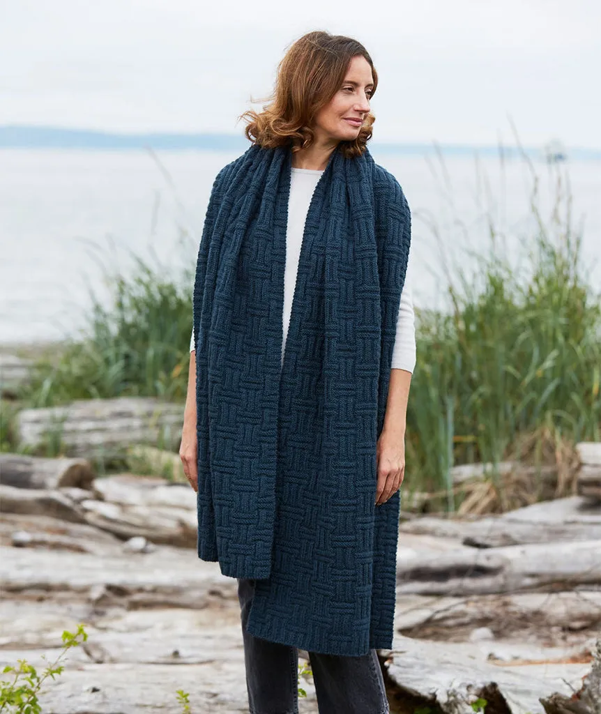Big & Bigger Basketweave Wrap Pattern