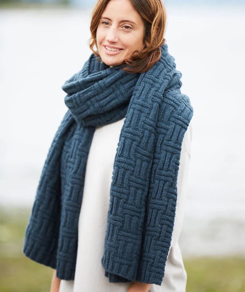 Big & Bigger Basketweave Wrap Pattern
