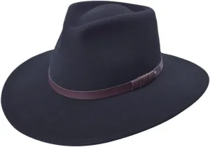 Bigalli Unisex-Adults Australian Wool Felt Teardrop Cowboy Hat - Waterproof, Crushable, Sun Protection - Chocolate