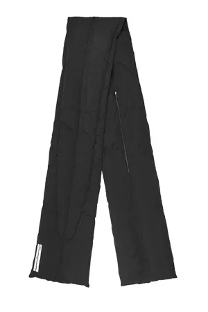 Black Overlength Nylon Scarf