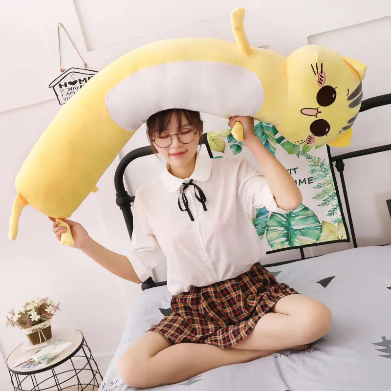 Buttercup the Long Snuggly Kawaii Yellow Cat Stuffed Animals Plushies