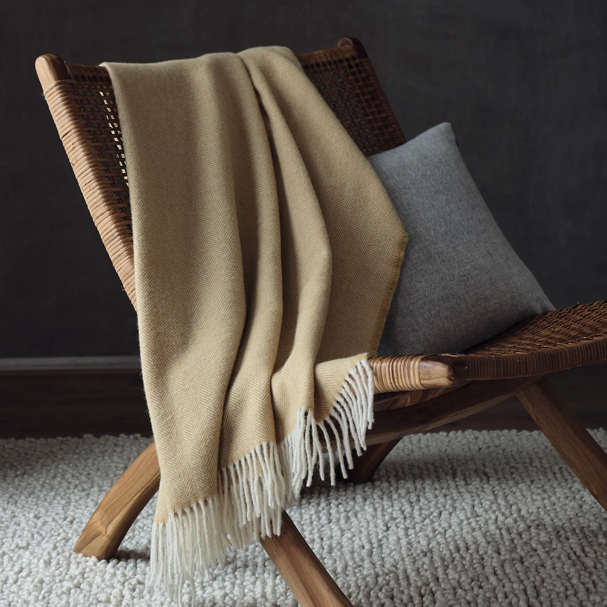Corcovado Alpaca Blanket [Mustard]