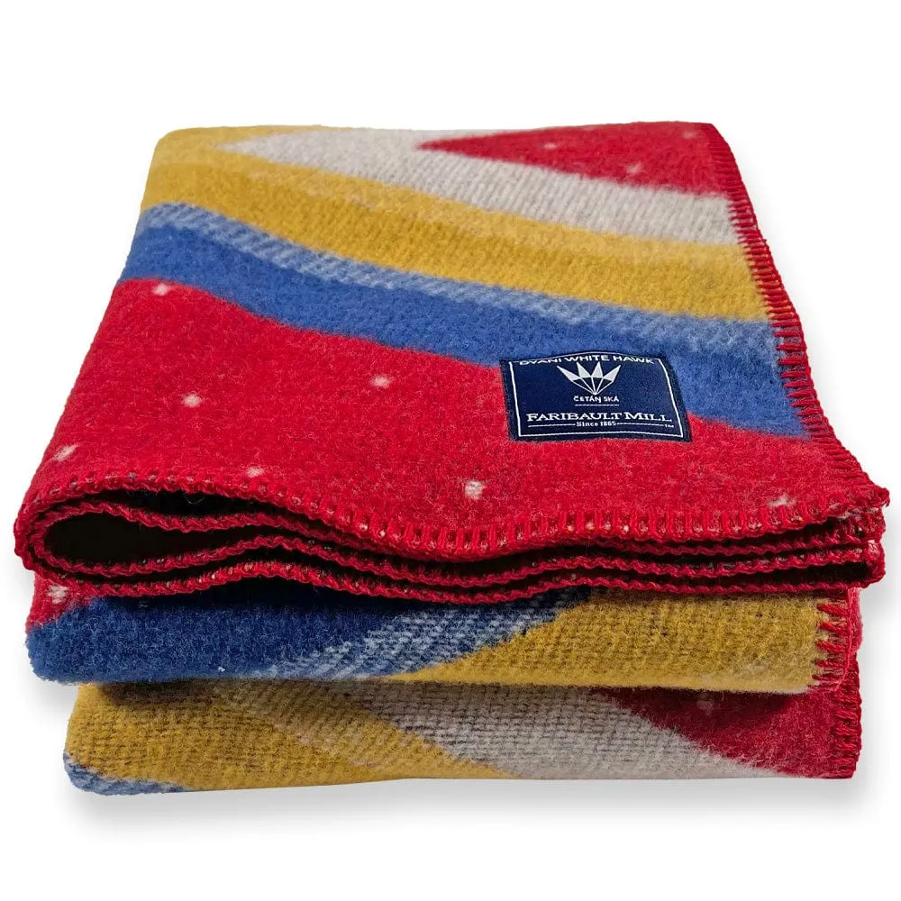 Dyani White Hawk Honor Wool Throw