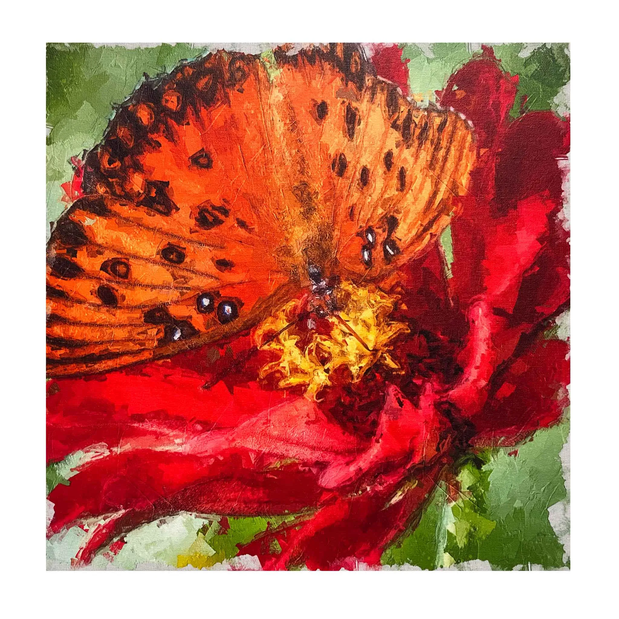 ECC Garden Beauties Framed Canvas Print