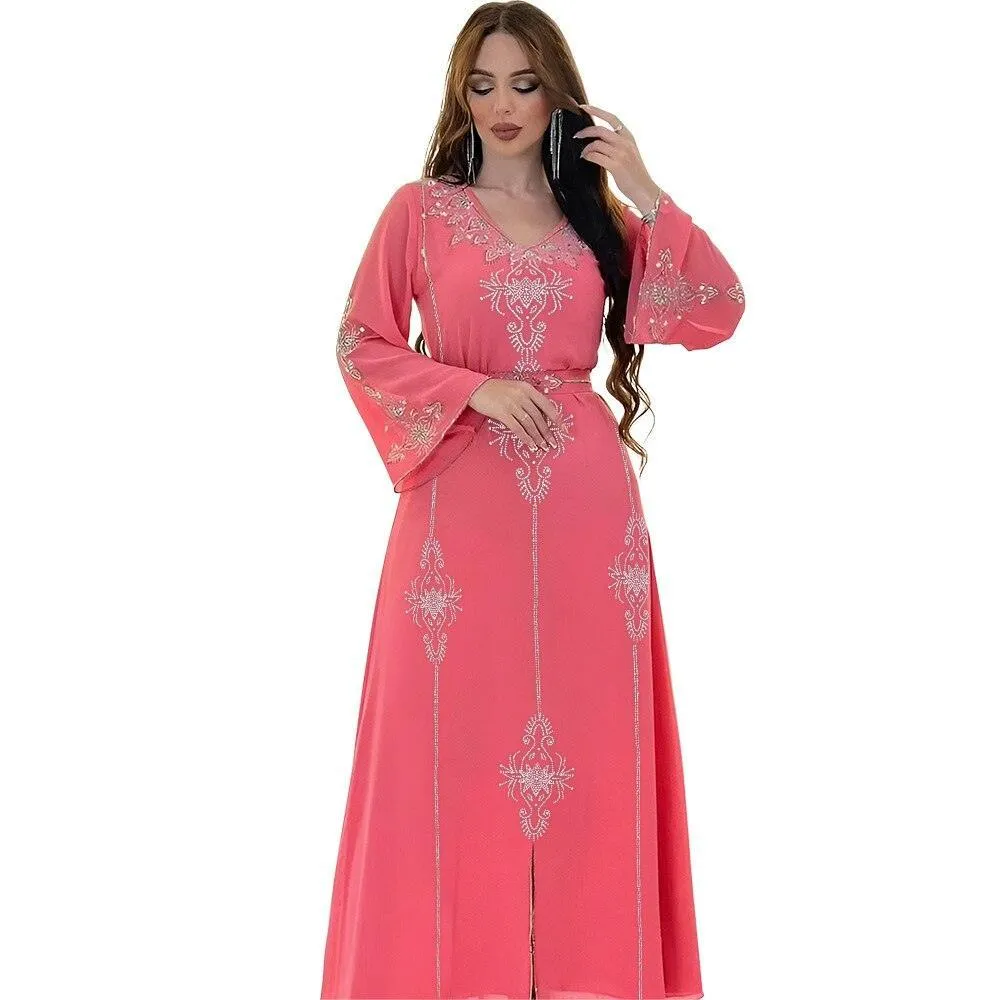 Elegant Plus Size Kaftan Jalabiya Abaya Dress for Women - Stylish and Comfortable Muslim Attire