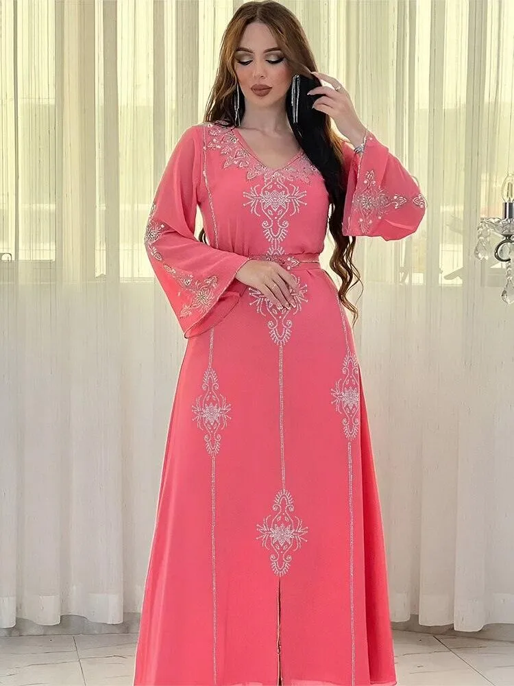Elegant Plus Size Kaftan Jalabiya Abaya Dress for Women - Stylish and Comfortable Muslim Attire