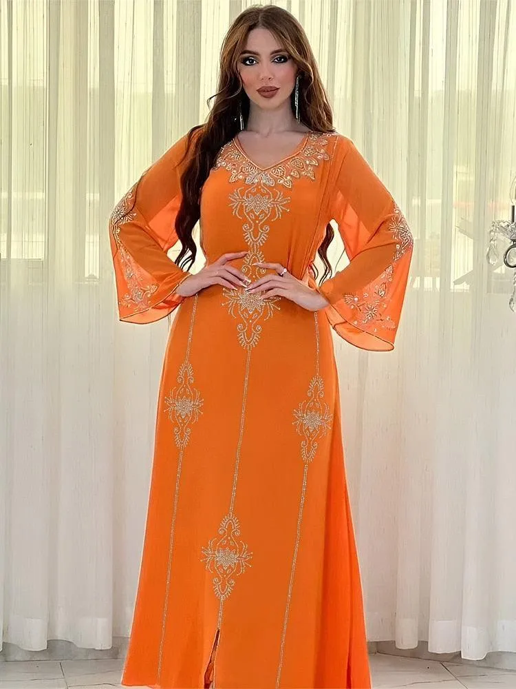 Elegant Plus Size Kaftan Jalabiya Abaya Dress for Women - Stylish and Comfortable Muslim Attire