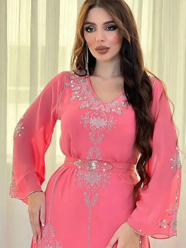 Elegant Plus Size Kaftan Jalabiya Abaya Dress for Women - Stylish and Comfortable Muslim Attire