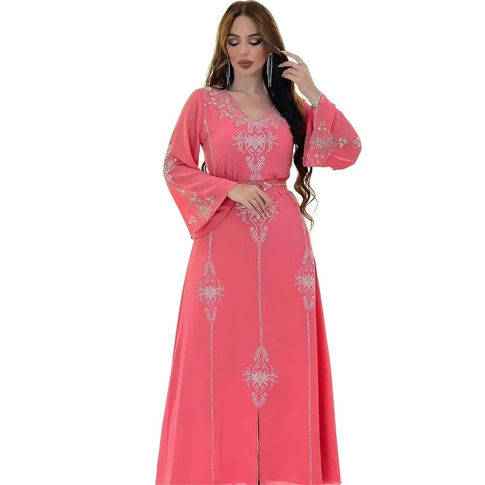 Elegant Plus Size Kaftan Jalabiya Abaya Dress for Women - Stylish and Comfortable Muslim Attire