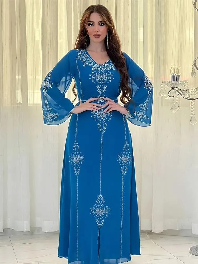 Elegant Plus Size Kaftan Jalabiya Abaya Dress for Women - Stylish and Comfortable Muslim Attire