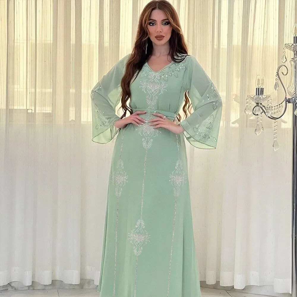 Elegant Plus Size Kaftan Jalabiya Abaya Dress for Women - Stylish and Comfortable Muslim Attire