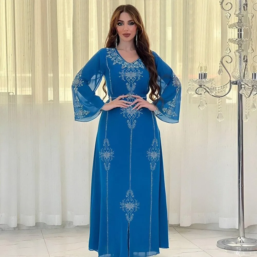 Elegant Plus Size Kaftan Jalabiya Abaya Dress for Women - Stylish and Comfortable Muslim Attire