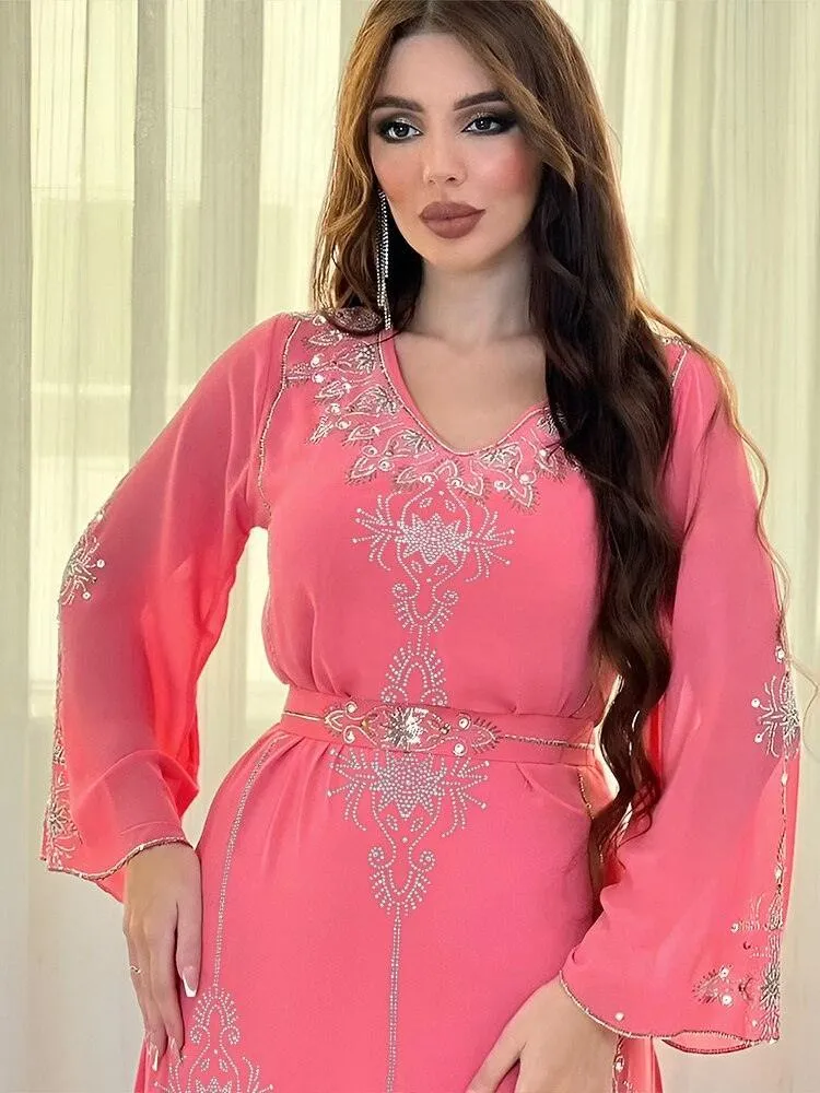 Elegant Plus Size Kaftan Jalabiya Abaya Dress for Women - Stylish and Comfortable Muslim Attire