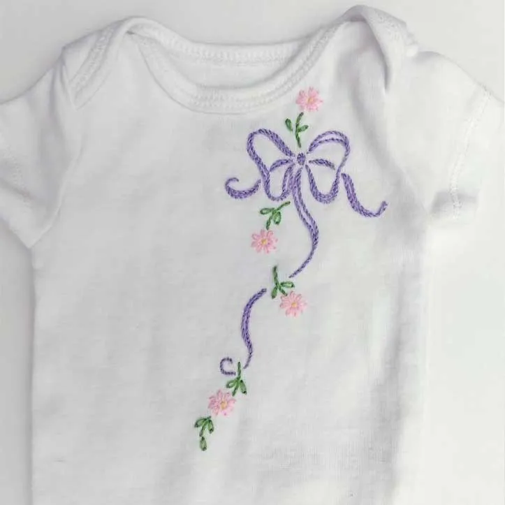 Embroidery Iron-On Transfers, Vintage-Styled Dainties - Florals & Ribbons