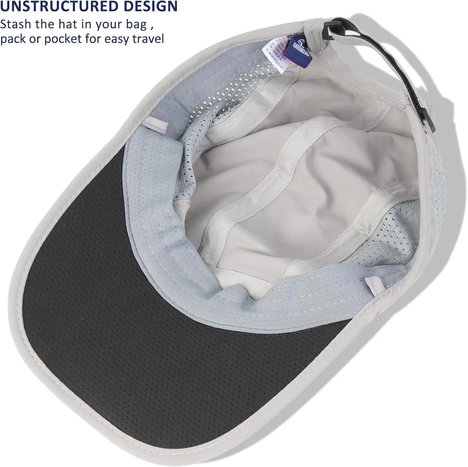 GADIEMKENSD Mens Folding Outdoor Hat Long Brim UPF 50  Sun Protection