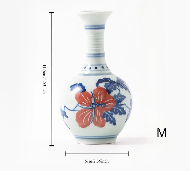 Gohobi Hand-painted Blue and White Porcelain Vase (Water and Mountains)