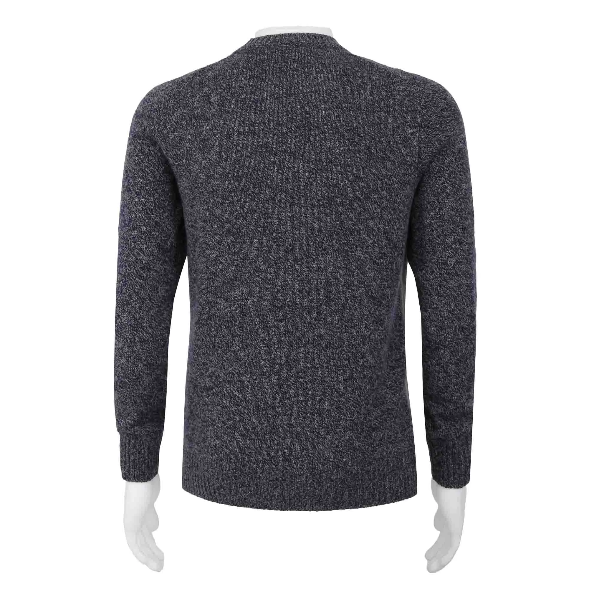 GRAN SASSO AIR WOOL CREW NECK NAVY/GREY