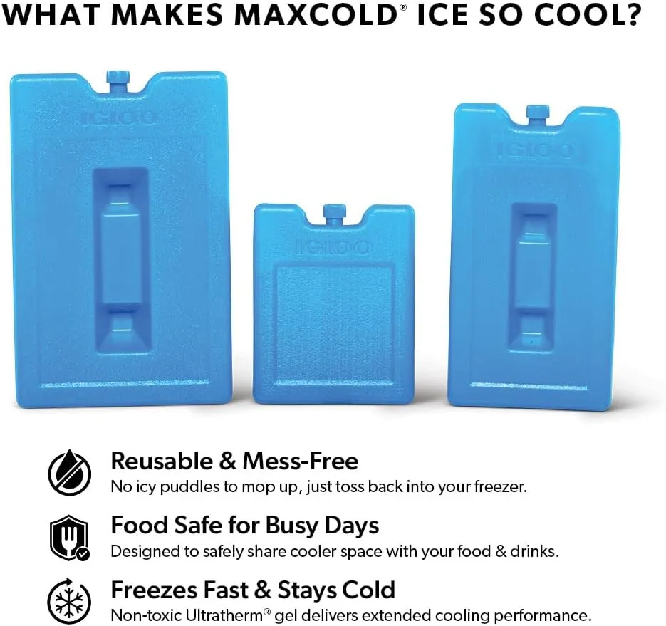Igloo Maxcold Ice Blocks, Long Lasting Cold Freezer Ice Packs