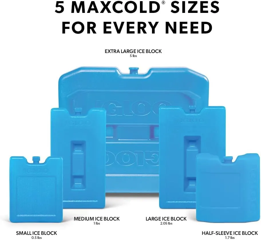 Igloo Maxcold Ice Blocks, Long Lasting Cold Freezer Ice Packs