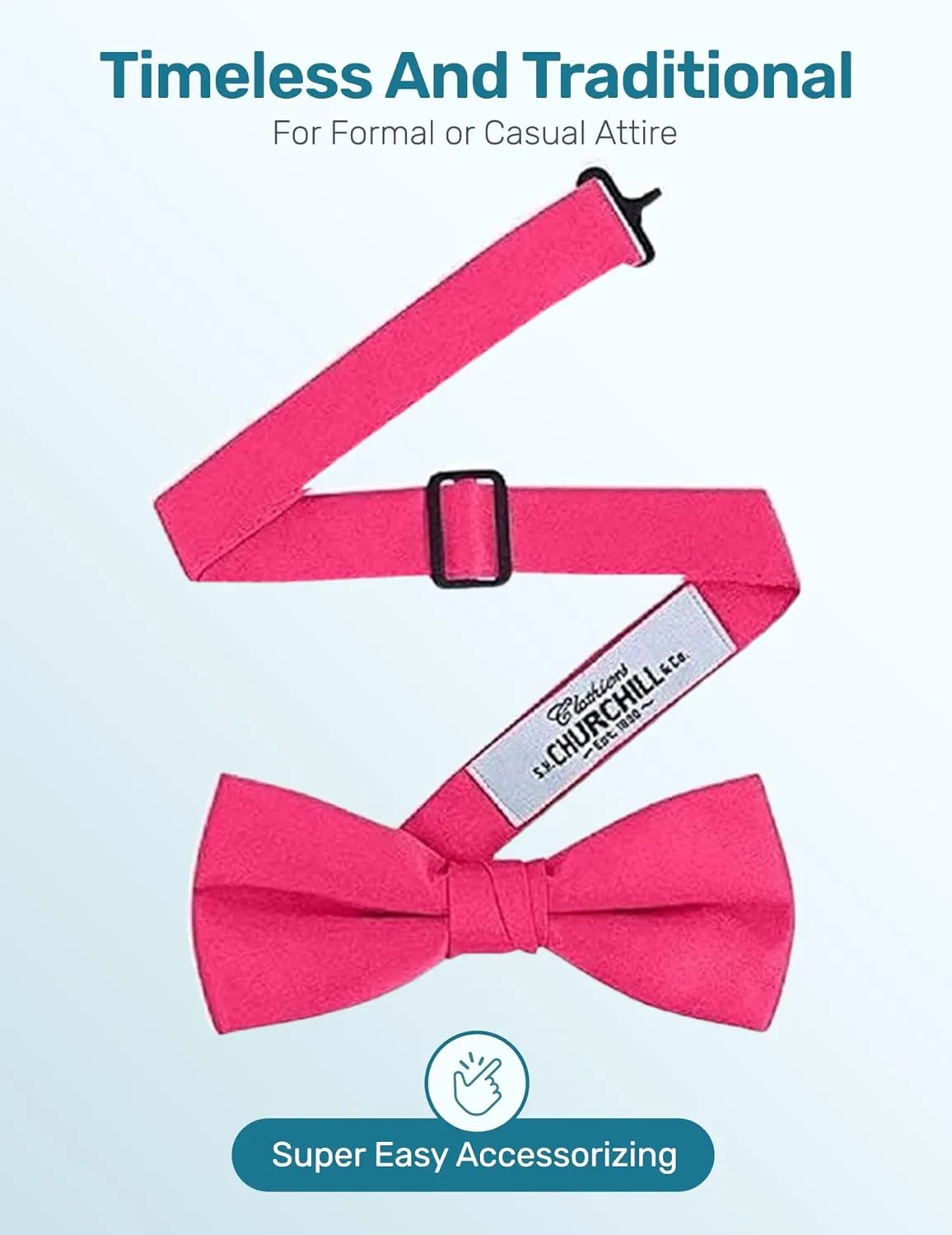 Men's Classic Pre-Tied Formal Tuxedo Bow Tie - S.H Churchill