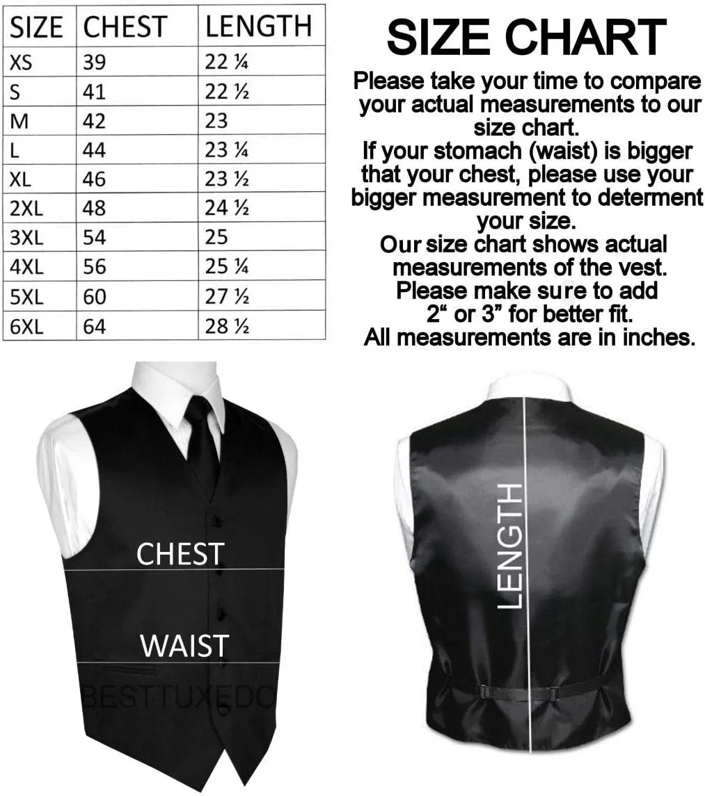 Men's Formal Tuxedo Vest & Bow-Tie Set in White