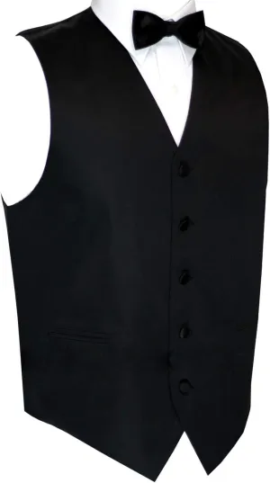 Men's Formal Tuxedo Vest & Bow-Tie Set in White