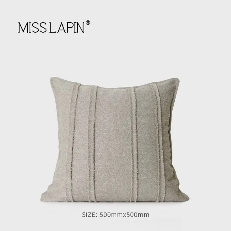 Modern Light Luxury M Gray Green Series Pillow Combination Living Room Sofa Model Room Bedside Throw Pillowcase Soft Decoration
