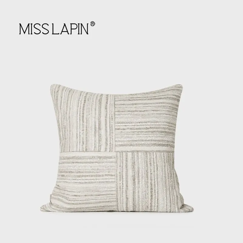 Modern Light Luxury M Gray Green Series Pillow Combination Living Room Sofa Model Room Bedside Throw Pillowcase Soft Decoration