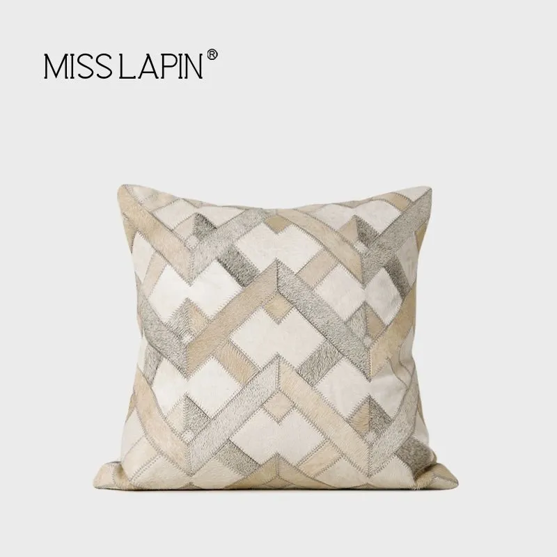 Modern Light Luxury M Gray Green Series Pillow Combination Living Room Sofa Model Room Bedside Throw Pillowcase Soft Decoration