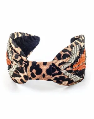 NamJosh - Leopard Flames Turban Black