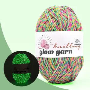 Neon Carnival Acrylic Yarn – Festive Rainbow Yarn for Christmas