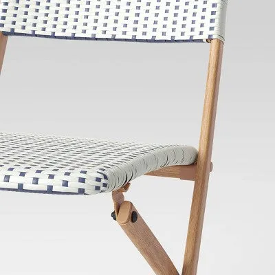New - French Cafe Folding Patio Bistro Chair - Threshold