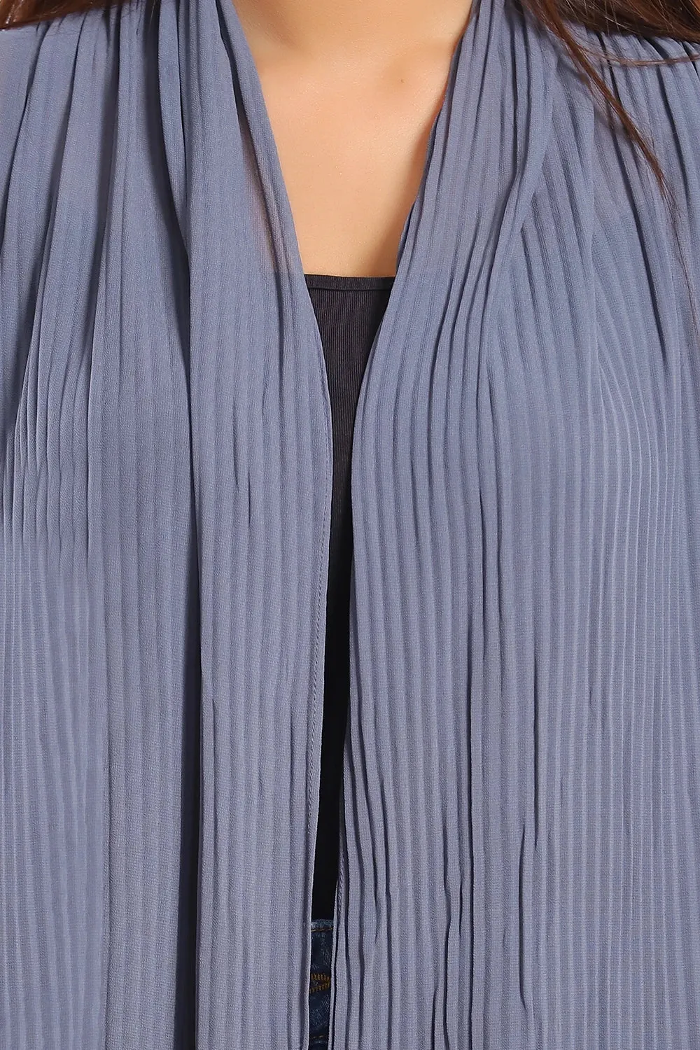 Pleated Long Shrug