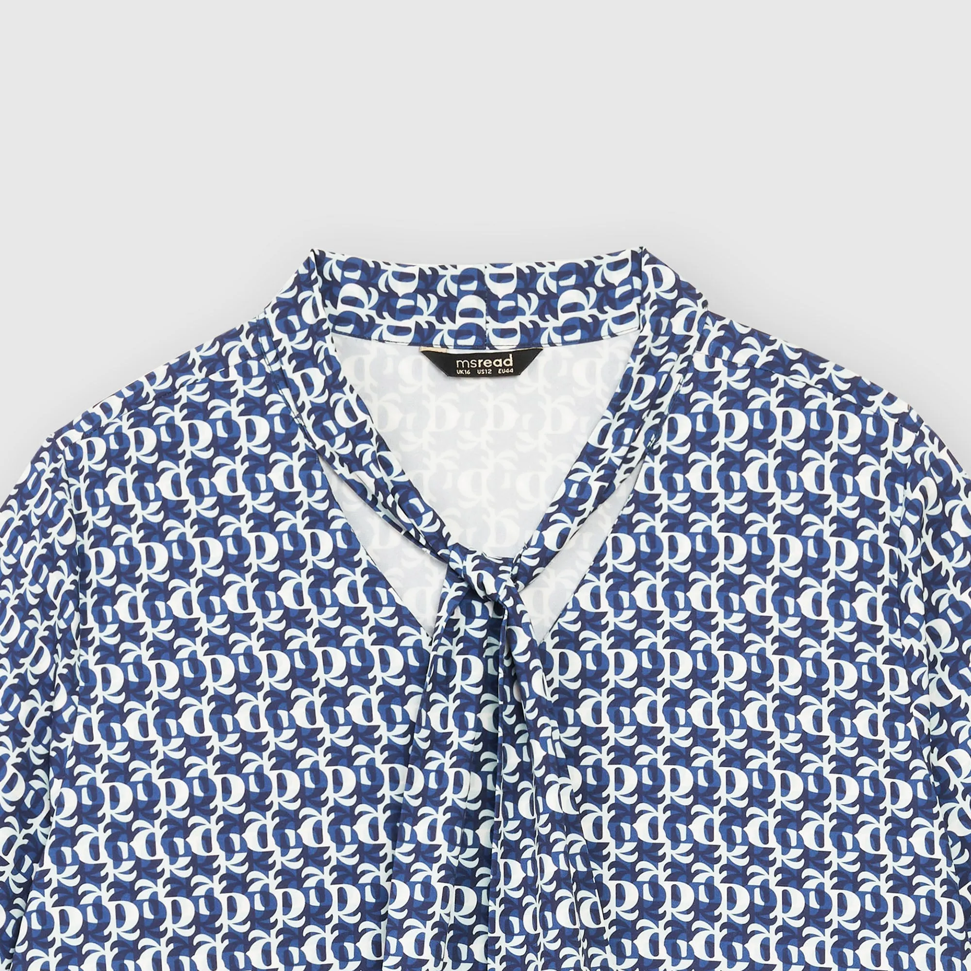 Printed Tie-Bow Top