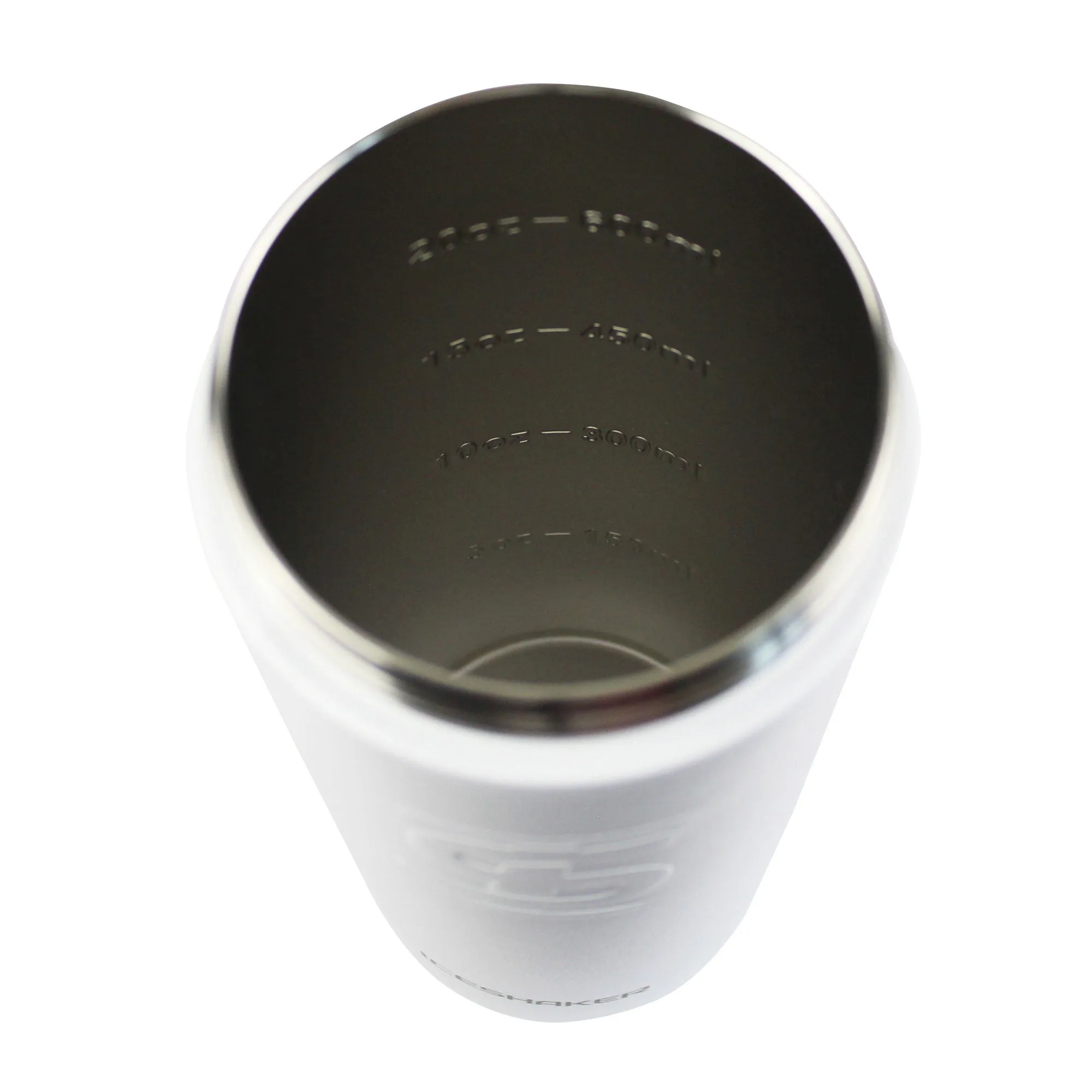Pure Barre 26oz Ice Shaker - White