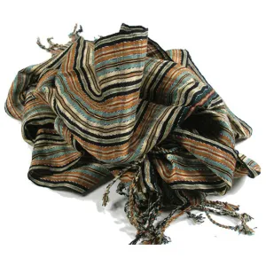 San Antonio Scarf Earthtones Lucias Imports