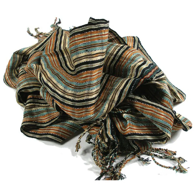 San Antonio Scarf Earthtones Lucias Imports