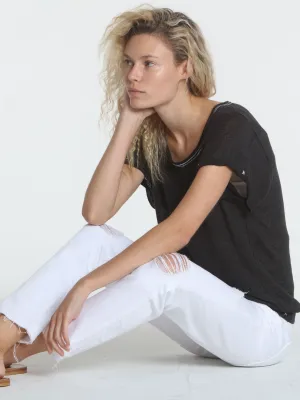 Seamed Summer Tee - Graphite