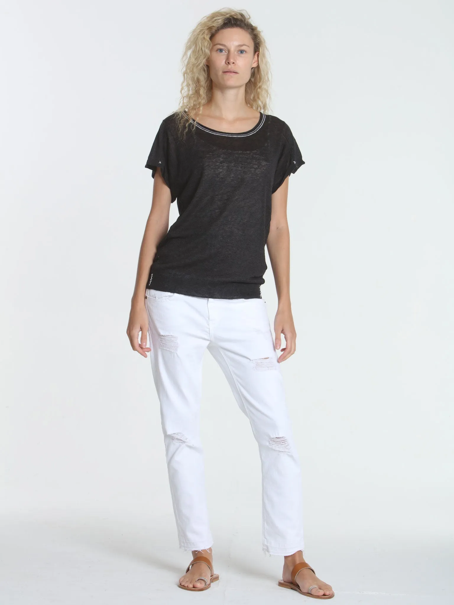 Seamed Summer Tee - Graphite