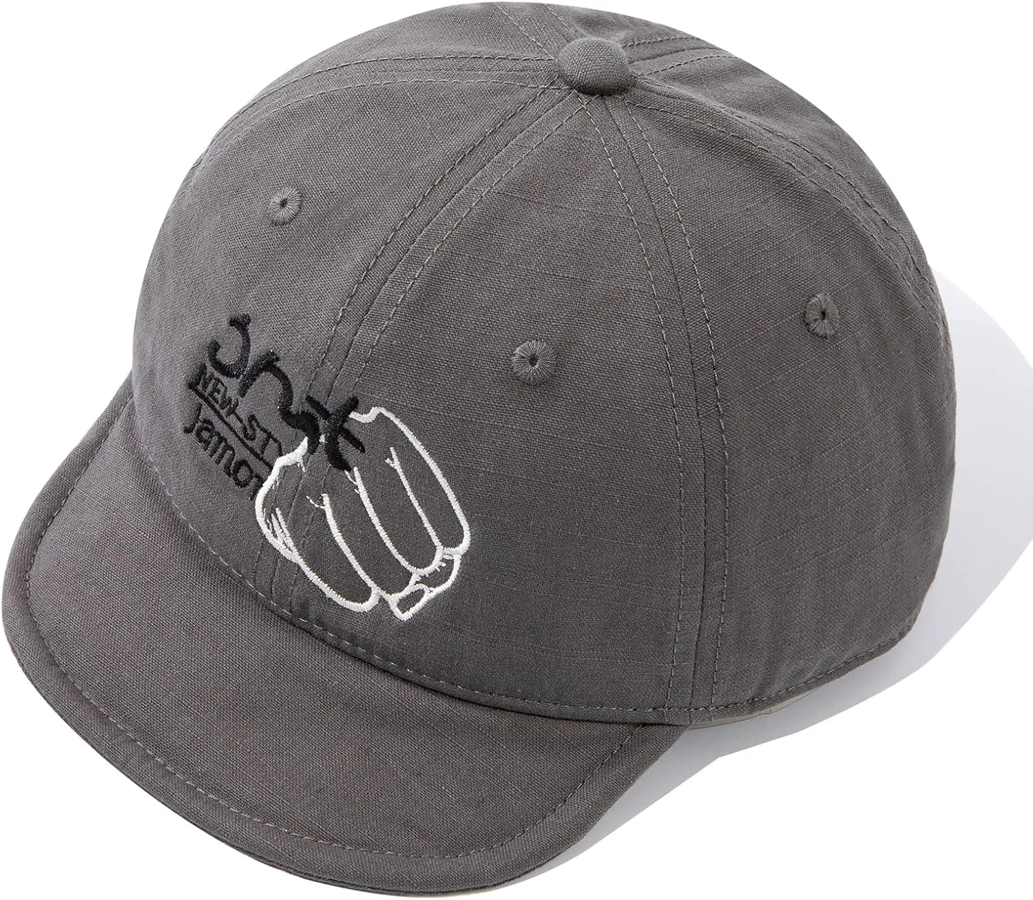 Short Brim Baseball Cap Casual Cadet Caps Flat Bill Trucker Hat Dad Hats Lightweight Umpire Hat Hip Hop Dancing Hats