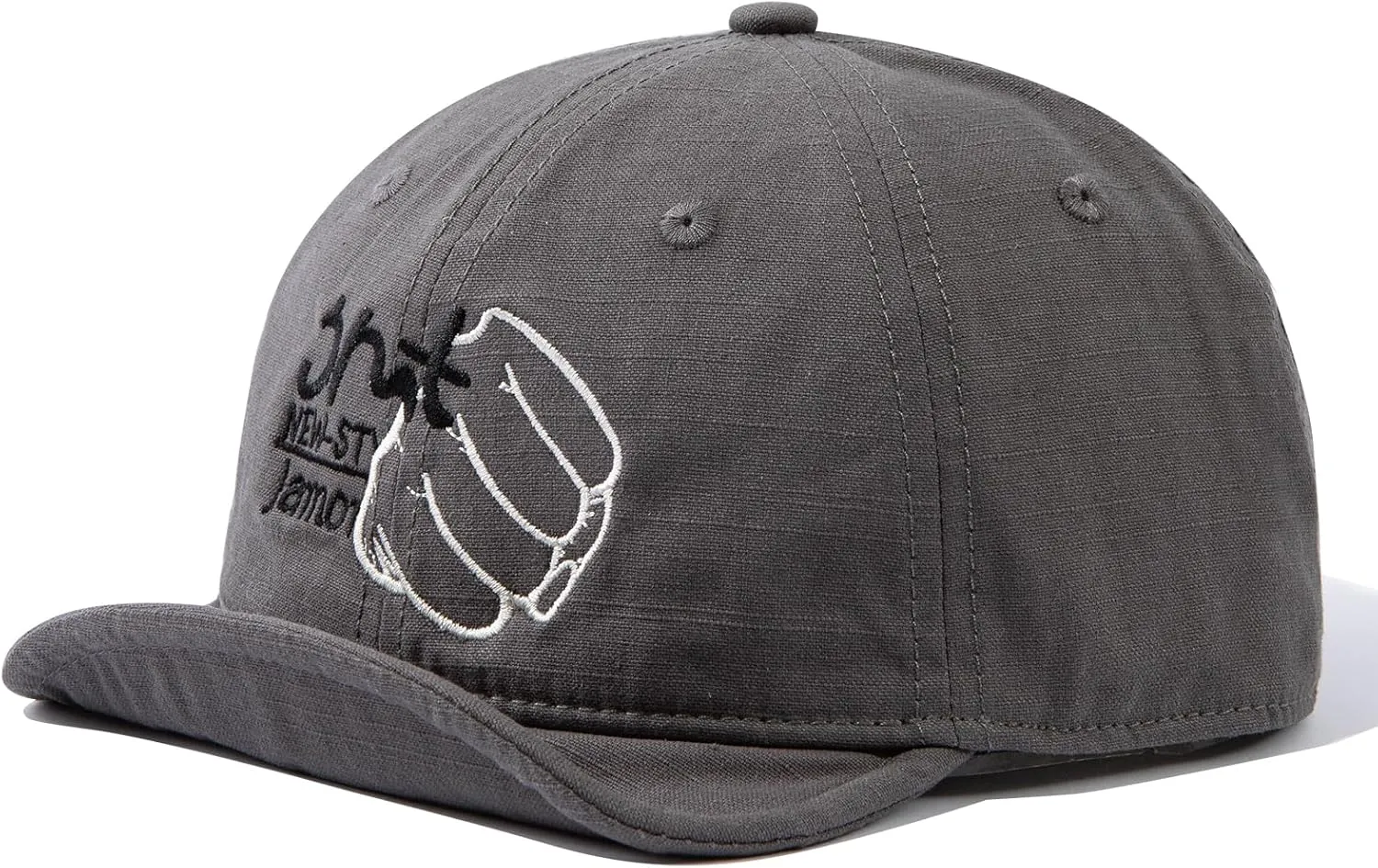 Short Brim Baseball Cap Casual Cadet Caps Flat Bill Trucker Hat Dad Hats Lightweight Umpire Hat Hip Hop Dancing Hats