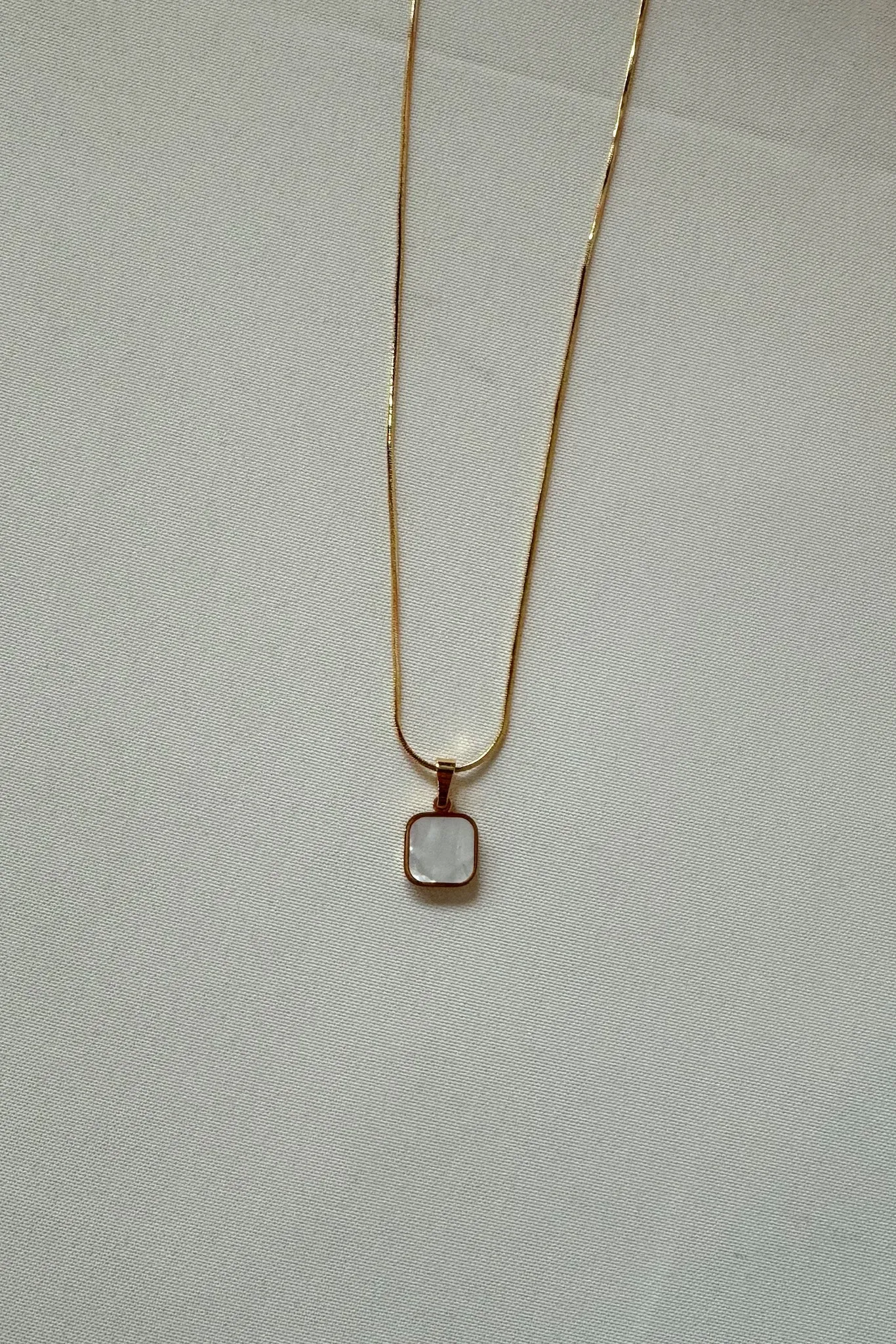 Square Pearl Necklace By Pixelated