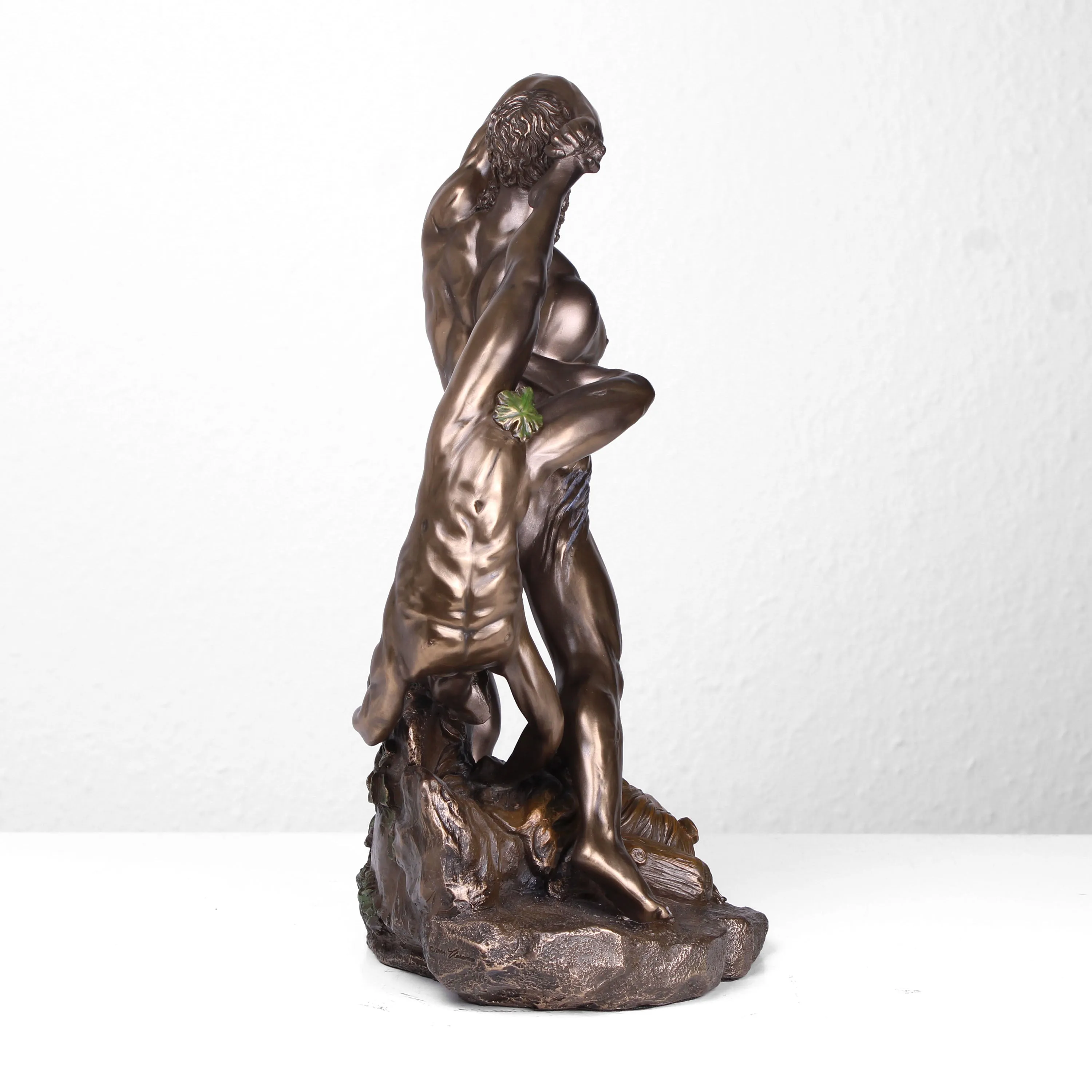 Statue of Hercules in Bronze (With Licha-  Cold Cast Bronze Sculpture)