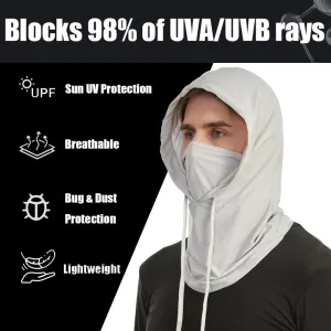 Sun UV Protective Balaclava Hood Mask Breathable Full Head Mask Face Cover for Men & Women Motorcycle Cycling Fishing